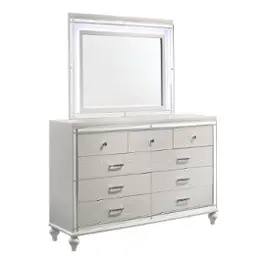 Ba9698w-060 New Classic Furniture Valentino - White Bedroom Furniture Mirror
