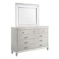 Ba9698w-060 New Classic Furniture Valentino - White Bedroom Furniture Mirror