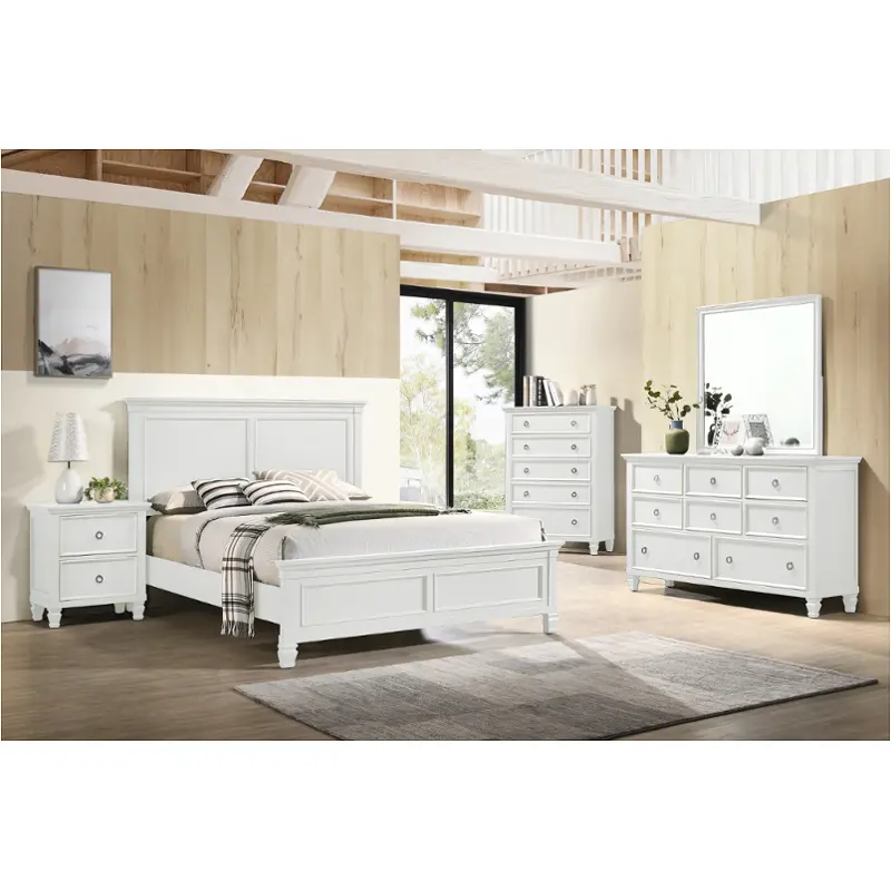 Bb044w-315 New Classic Furniture Tamarack - White Bedroom Furniture Bed