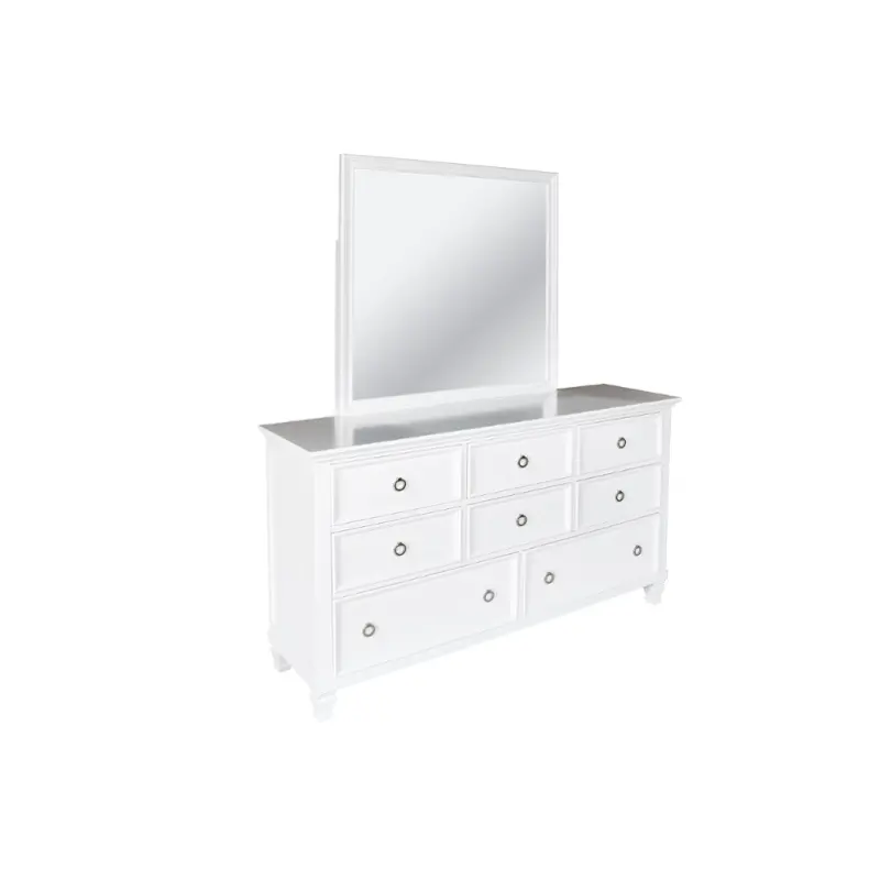 Bb044w-060 New Classic Furniture Tamarack - White Bedroom Furniture Mirror