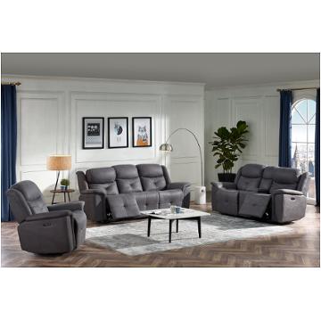 U1599-14-agr New Classic Furniture Baracoa - Grey Living Room Furniture Recliner