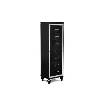 B8650-074 New Classic Furniture Lift Top Lingerie Chest - Black