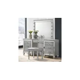 Ba9698s-091 New Classic Furniture Valentino - Silver Bedroom Furniture Mirror