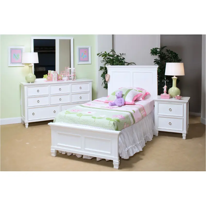 Bb044w-515 New Classic Furniture Tamarack - White Bedroom Furniture Bed