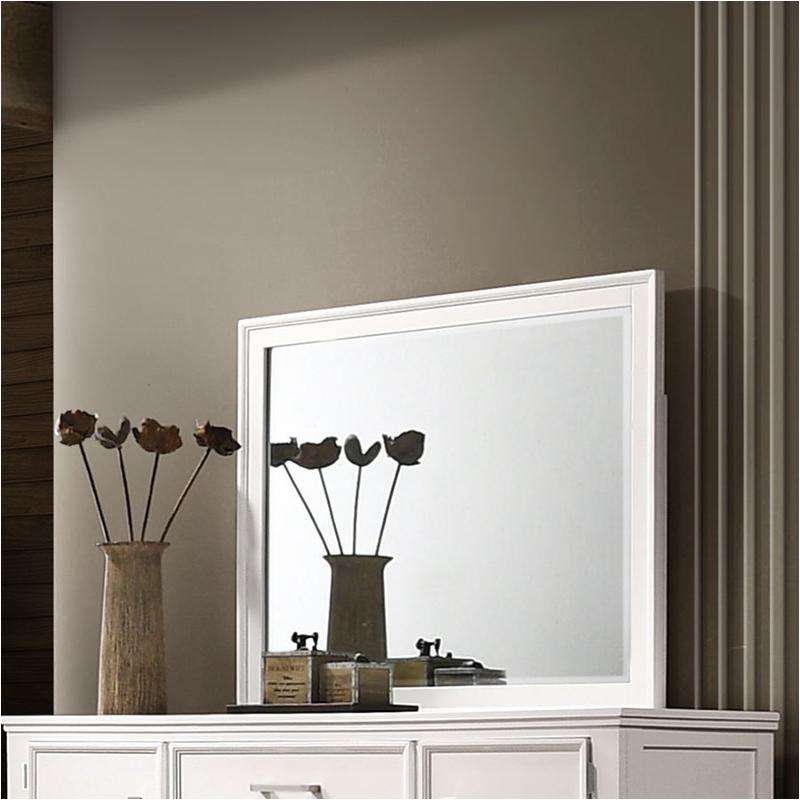 B677w-060 New Classic Furniture Andover - White Bedroom Furniture Mirror