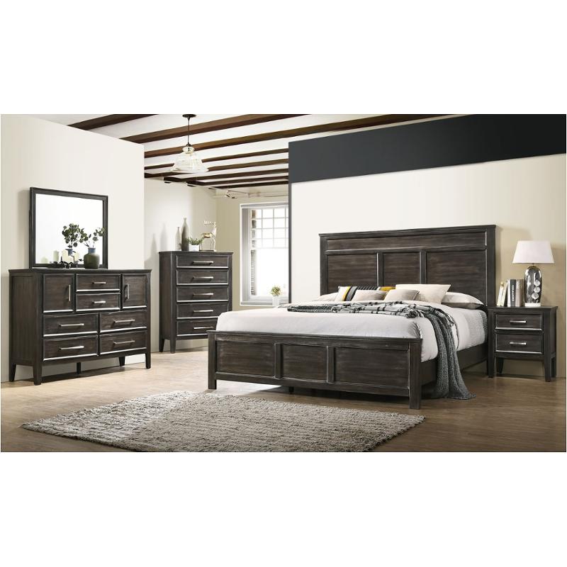B677b-115 New Classic Furniture Andover - Nutmeg Bedroom Furniture Bed