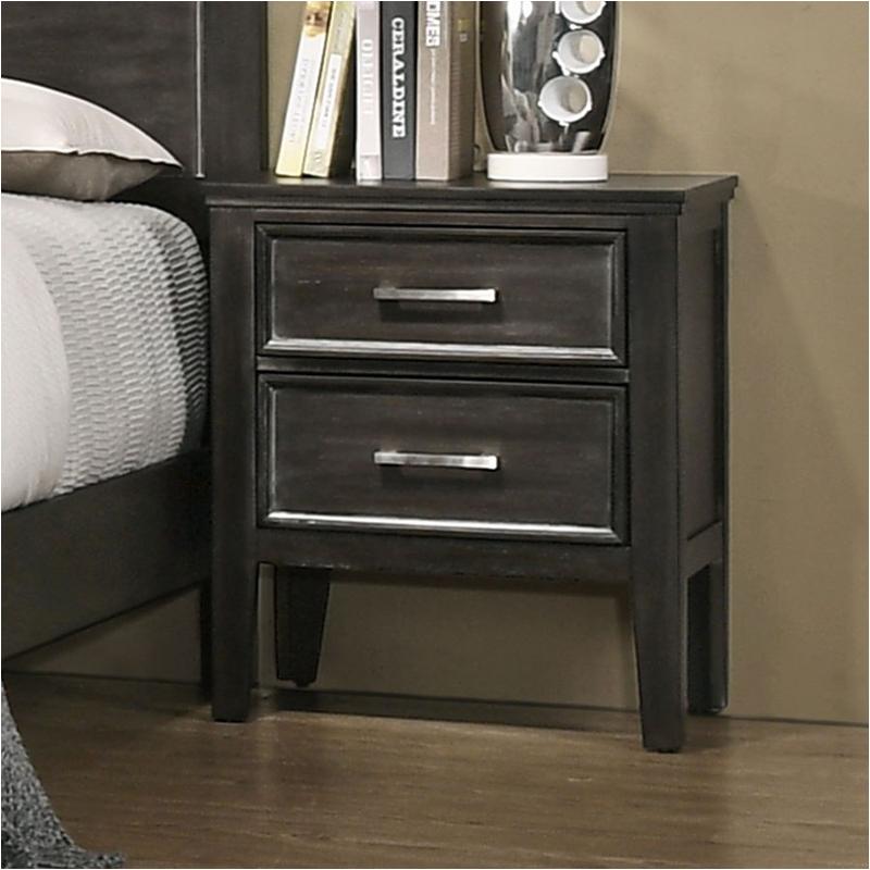 B677b-040 New Classic Furniture Andover - Nutmeg Bedroom Furniture Nightstand
