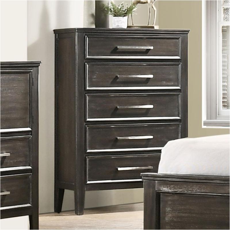 B677b-070 New Classic Furniture Andover - Nutmeg Bedroom Furniture Chest