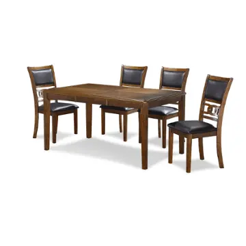 D1701-160-brn New Classic Furniture Gia - Brown Dining Room Furniture Dining Table