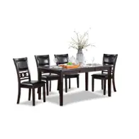 D1701-160-eby New Classic Furniture Gia - Ebony Dining Room Furniture Dining Table