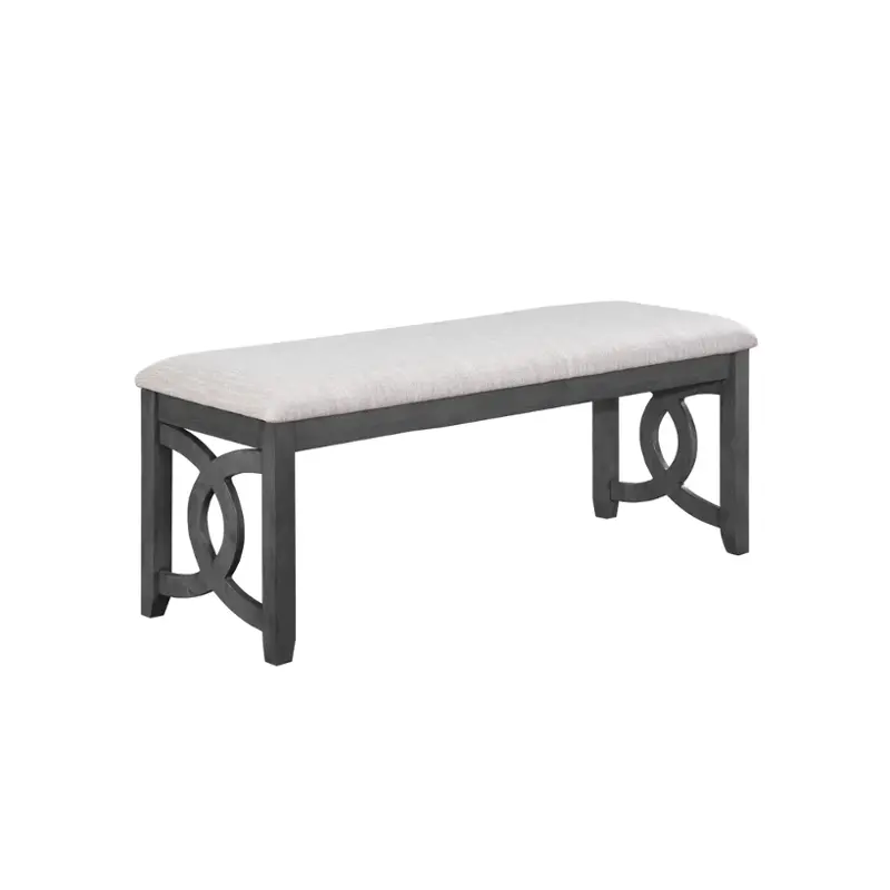 D1701-25-gry New Classic Furniture Gia - Gray Dining Room Furniture Benche