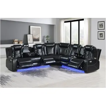 U1769-25rp2-blk New Classic Furniture Orion Living Room Furniture Sectional
