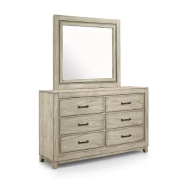 B923w-060 New Classic Furniture Ashland - Rustic White Bedroom Furniture Mirror