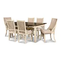 D058w-10 New Classic Furniture Prairie Point - White Dining Room Furniture Dining Table