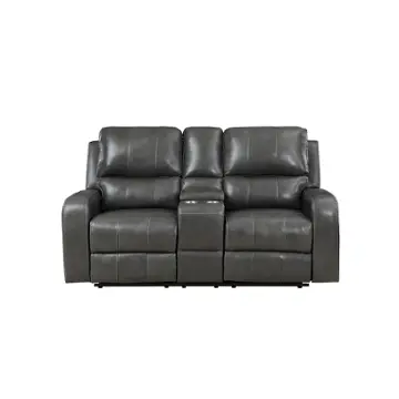 L1721-25-dgr New Classic Furniture Linton - Dark Gray Living Room Furniture Loveseat