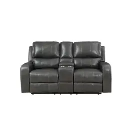 L1721-25-dgr New Classic Furniture Linton - Dark Gray Living Room Furniture Loveseat