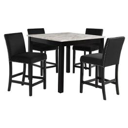 D400-52s-blk New Classic Furniture Celeste Dining Room Furniture Counter Height Table