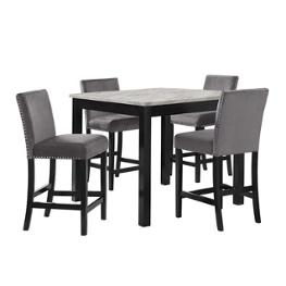 D400-52s-gry New Classic Furniture Celeste Dining Room Furniture Counter Height Table