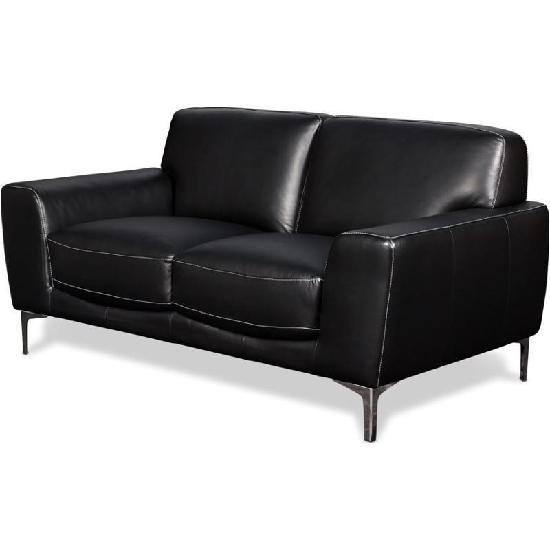 L986-20-blk New Classic Furniture Cararra Living Room Furniture Loveseat