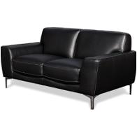 L986-20-blk New Classic Furniture Cararra Living Room Furniture Loveseat