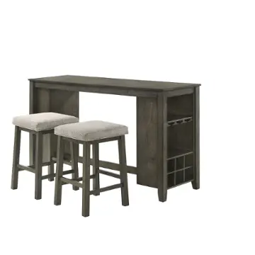D321-3p New Classic Furniture Churon Dining Room Furniture Bar Height Table