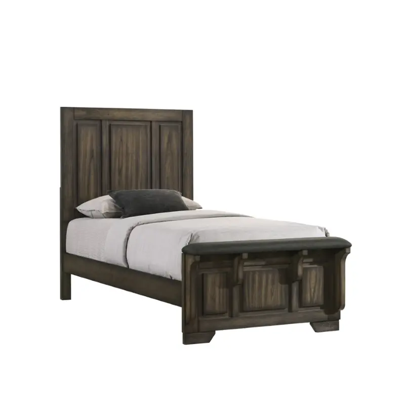 B923-510 New Classic Furniture Twin Bed-rustic Brown