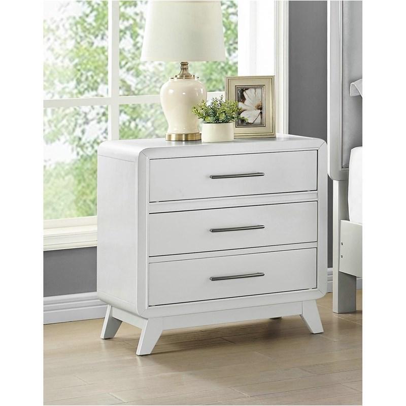 B2057w-040 New Classic Furniture Skylar - Ivory Bedroom Furniture Nightstand