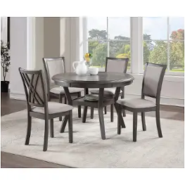 D3651-50s-gry New Classic Furniture Amy Dining Room Furniture Dining Table
