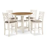 D1719-52s-bsq New Classic Furniture Cori Dining Room Furniture Counter Height Table