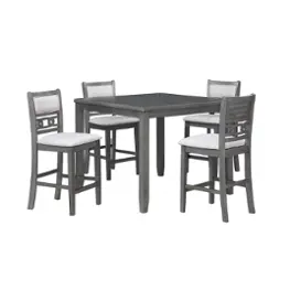 D1701-542-gry New Classic Furniture Gia - Gray Dining Room Furniture Counter Height Table