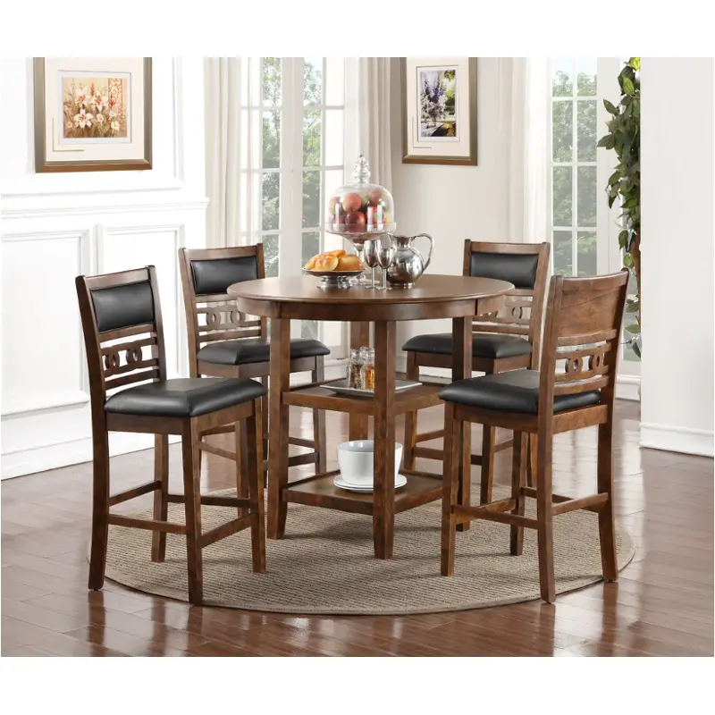 D1701-632-brn New Classic Furniture Gia - Brown Dining Room Furniture Counter Height Table