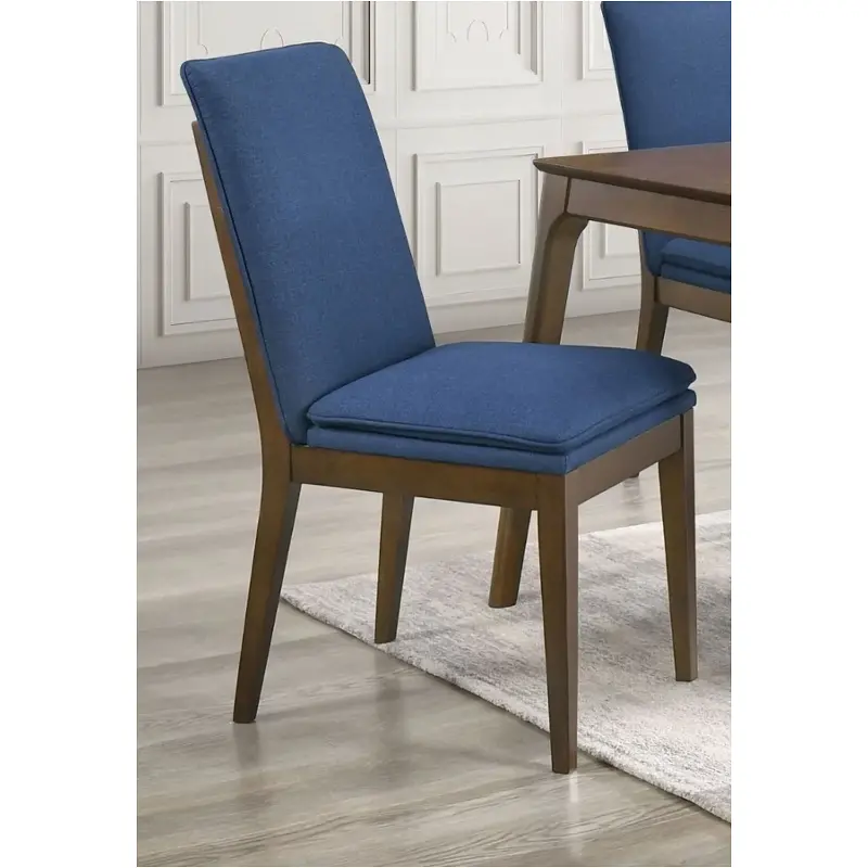 D7185b-20-blu New Classic Furniture Maggie - Walnut Dining Room Furniture Dining Chair