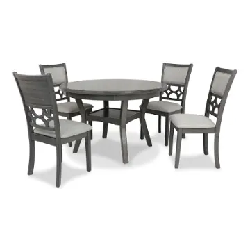 D1763-50s-gry New Classic Furniture Mitchell Dining Room Furniture Dining Table