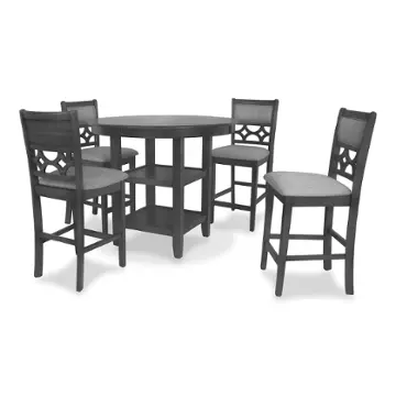 D1763-52s-gry New Classic Furniture Mitchell Dining Room Furniture Counter Height Table
