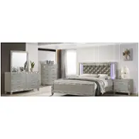 B976s-110 New Classic Furniture Radiance Silver Bedroom Furniture Bed