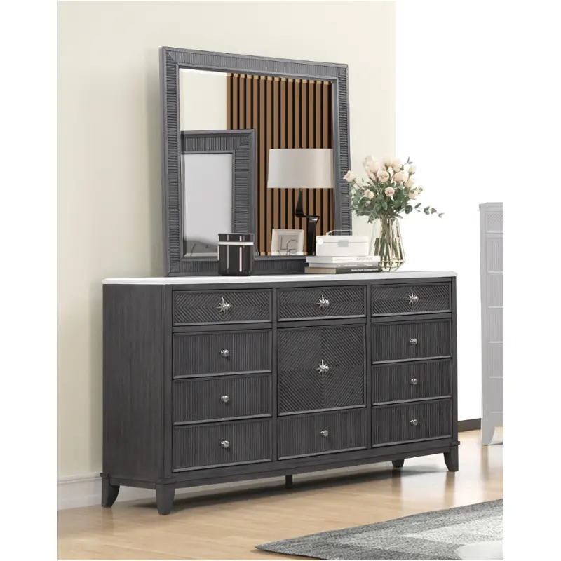 B2900g-050 New Classic Furniture Palm Beach - Dolphin Gray Bedroom Furniture Dresser