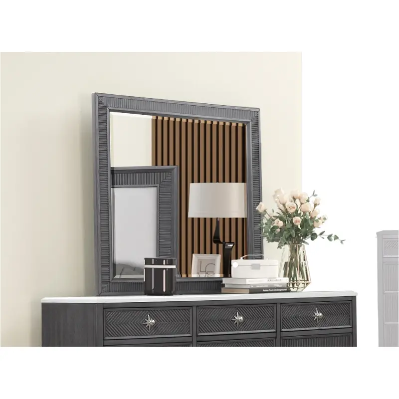 B2900g-060 New Classic Furniture Palm Beach - Dolphin Gray Bedroom Furniture Mirror
