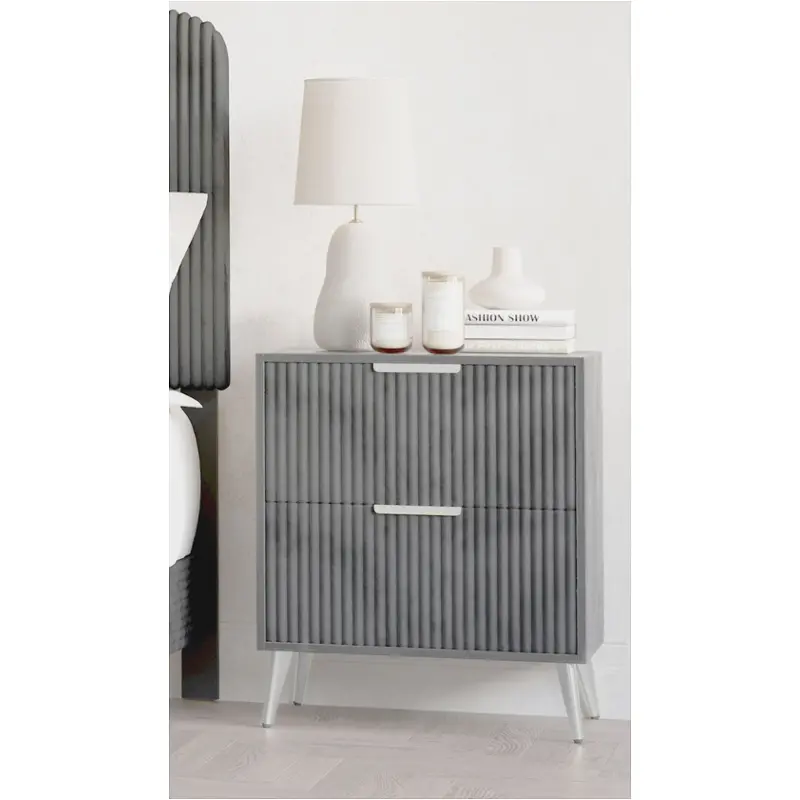 B4378g-040 New Classic Furniture Kailani - Gray Bedroom Furniture Nightstand