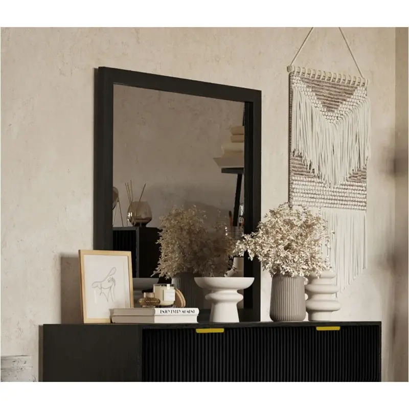 B4378k-060 New Classic Furniture Kailani - Black Bedroom Furniture Mirror