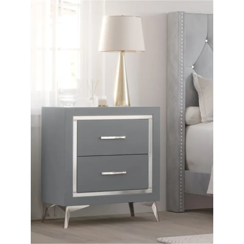 B3365g-040 New Classic Furniture Huxley - Gray Bedroom Furniture Nightstand