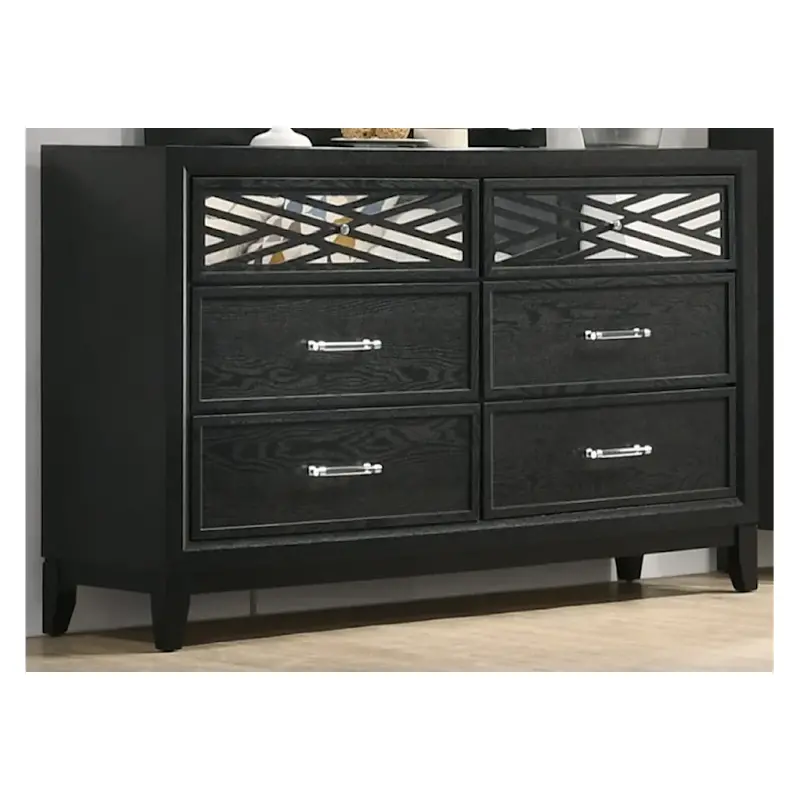 B1655-050 New Classic Furniture Obsidian Bedroom Furniture Dresser