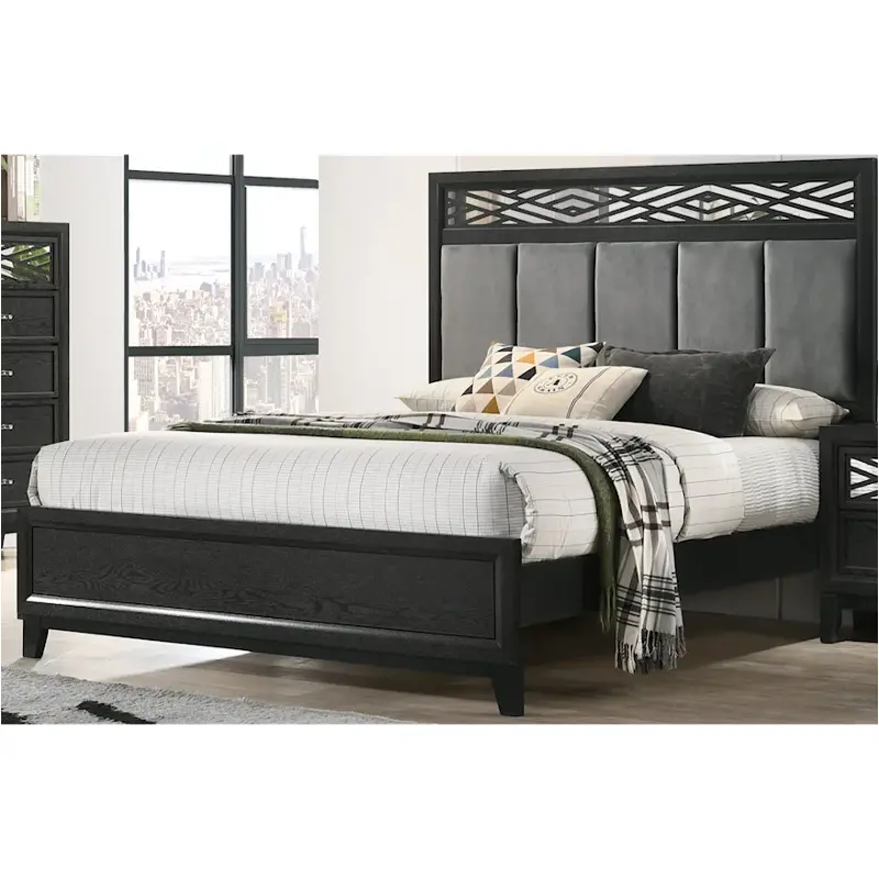 B1655-315 New Classic Furniture Obsidian Queen Bed - Black