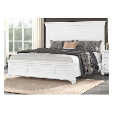 B2118-110 New Classic Furniture Jamestown - White Bedroom Furniture Bed