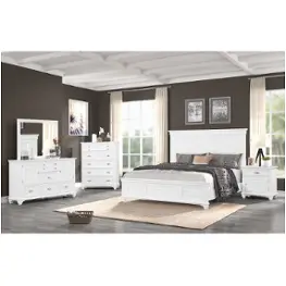 B2118-310 New Classic Furniture Jamestown - White Bedroom Furniture Bed