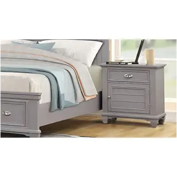 B2118g-040 New Classic Furniture Jamestown - Grey Bedroom Furniture Nightstand