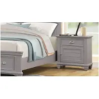 B2118g-040 New Classic Furniture Jamestown - Grey Bedroom Furniture Nightstand