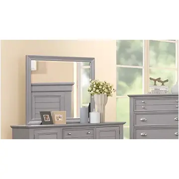 B2118g-060 New Classic Furniture Jamestown - Grey Bedroom Furniture Mirror