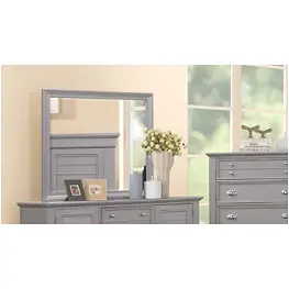 B2118g-060 New Classic Furniture Jamestown - Grey Bedroom Furniture Mirror