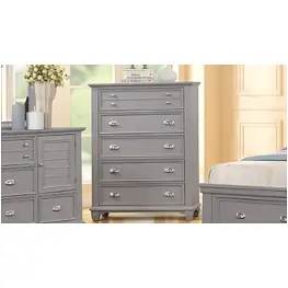 B2118g-070 New Classic Furniture Jamestown - Grey Bedroom Furniture Chest
