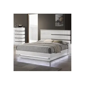 B69-110 New Classic Furniture Paradox - White Bedroom Furniture Bed